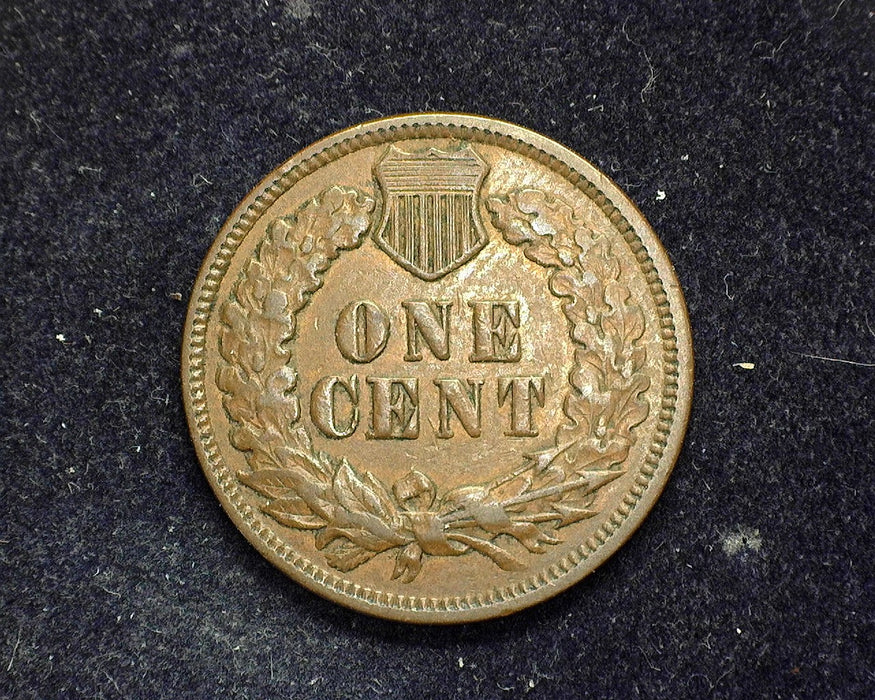 1873 Open 3 Indian Head Penny/Cent Vf/Xf - US Coin