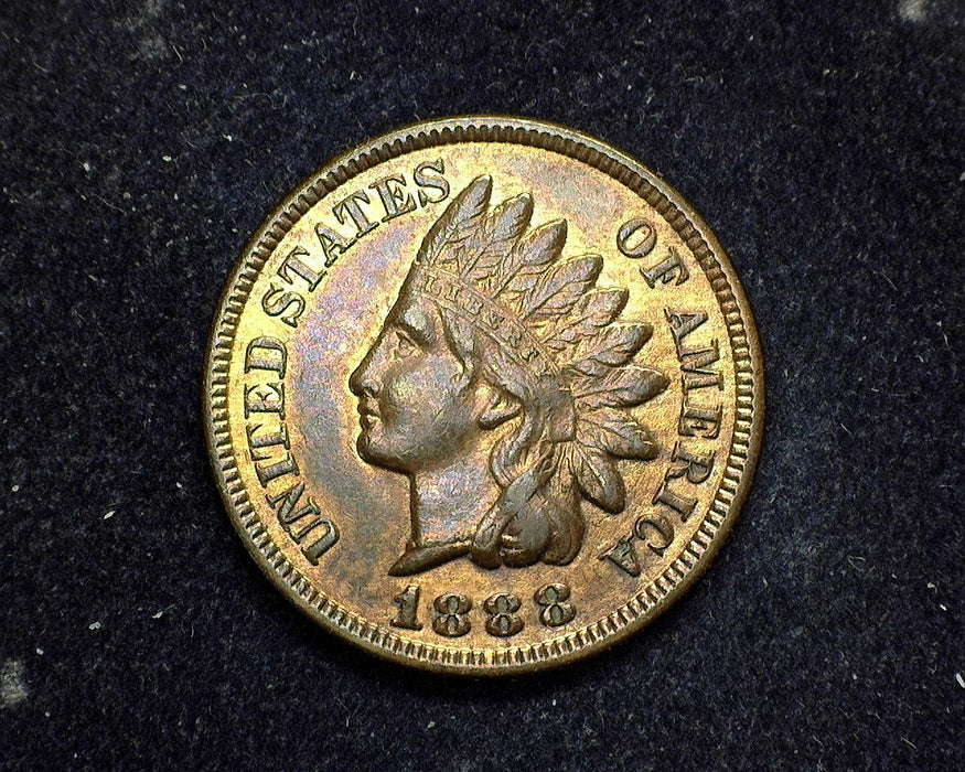 1888 Indian Head Penny/Cent AU - US Coin