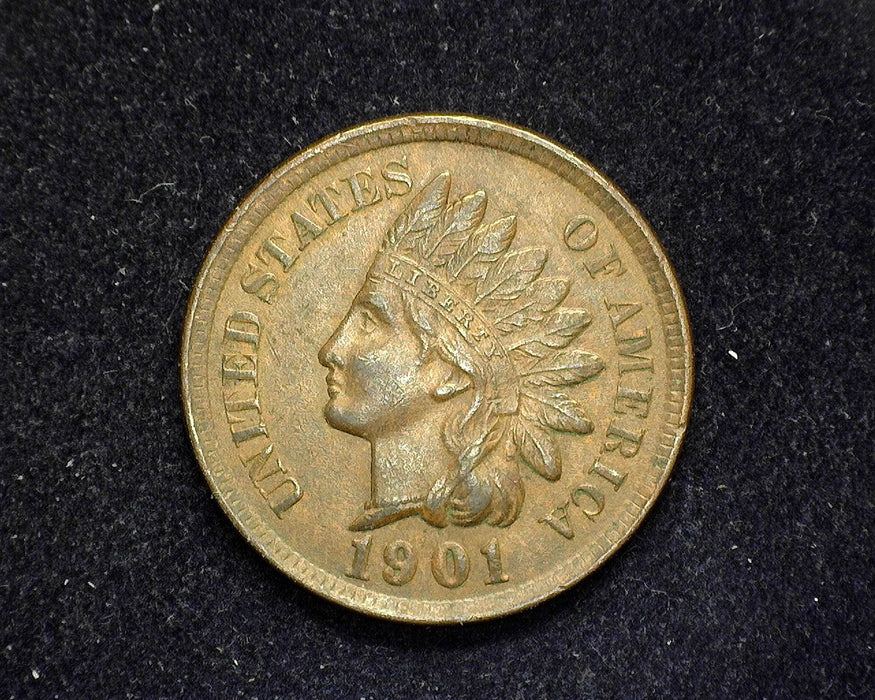 1901 Indian Head Penny/Cent XF - US Coin