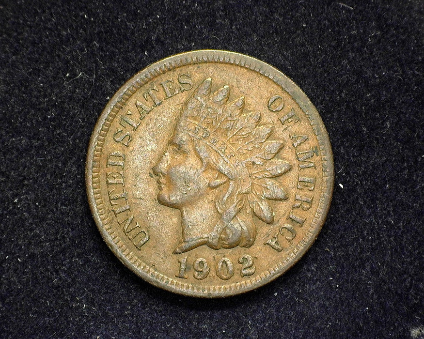 1902 Indian Head Penny/Cent Vf/Xf - US Coin