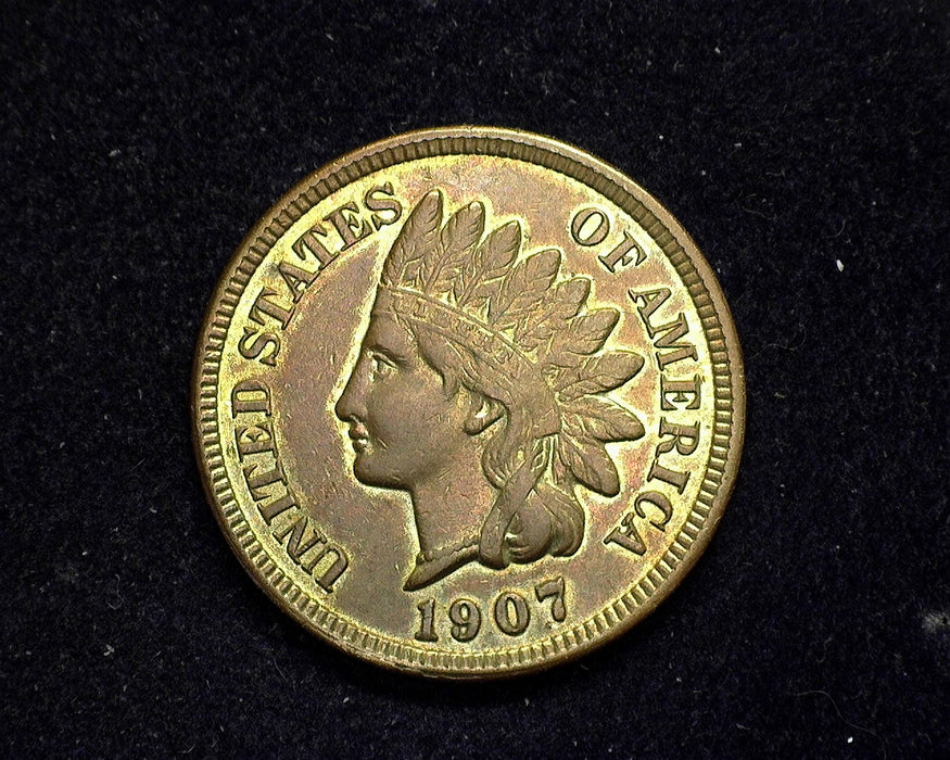 1907 Indian Head Penny/Cent XF - US Coin