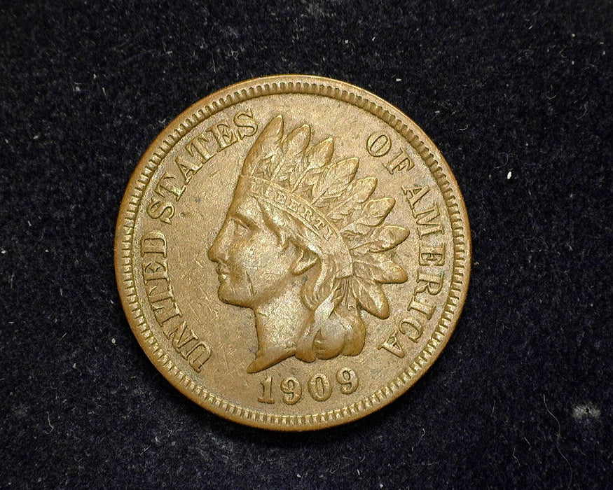 1909 S Indian Head Penny/Cent VF - US Coin