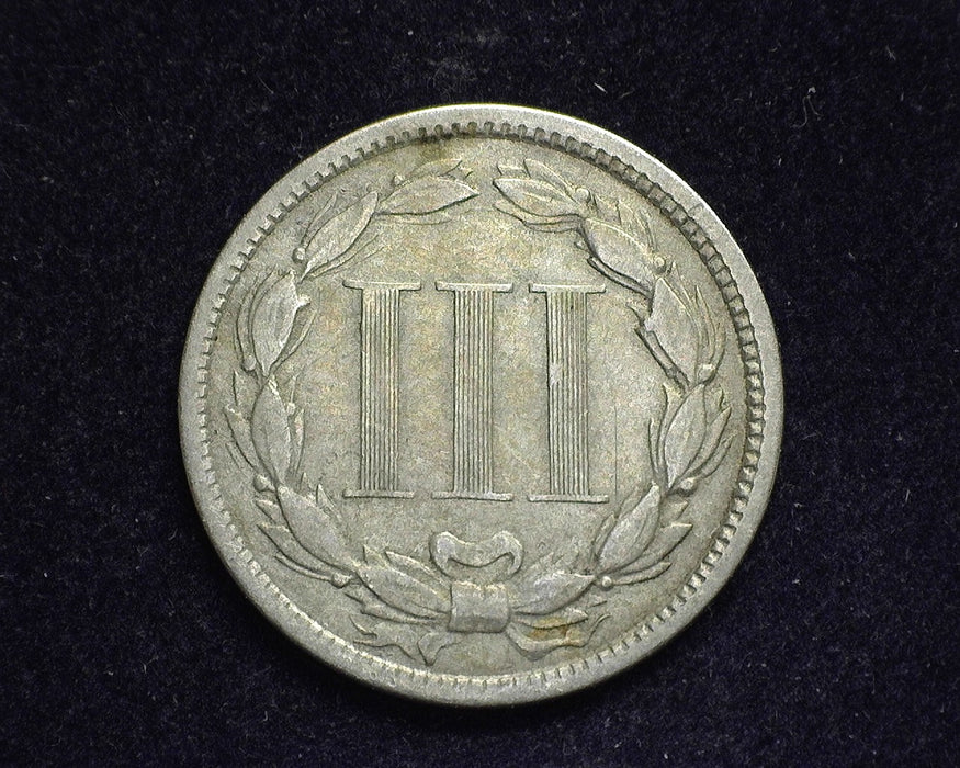 1868 Three Cent Nickel VG - US Coin