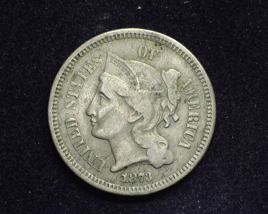 1873 Three Cent Nickel F - US Coin