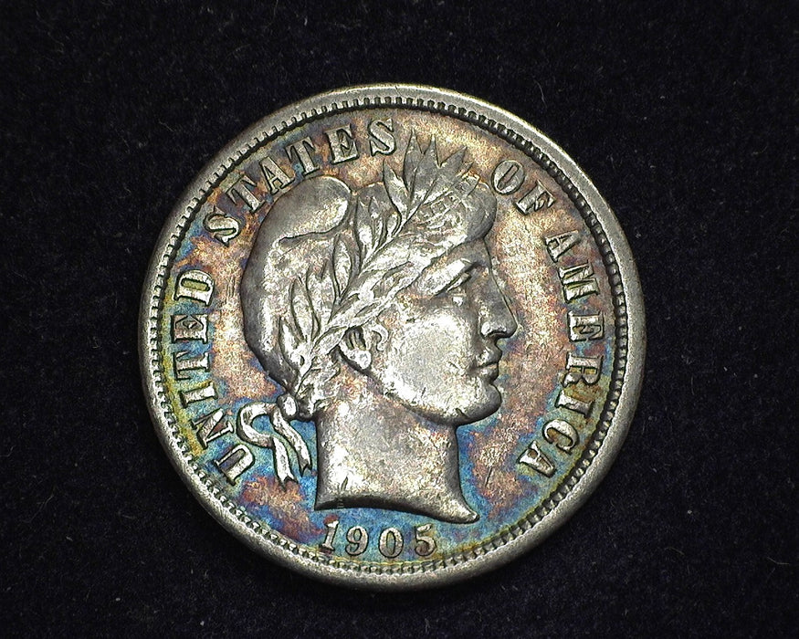 1905 S Barber Dime Xf/Au - US Coin