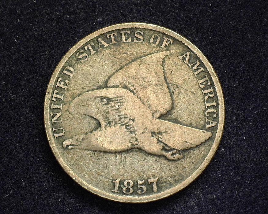 1857 Flying Eagle Penny/Cent VG - US Coin