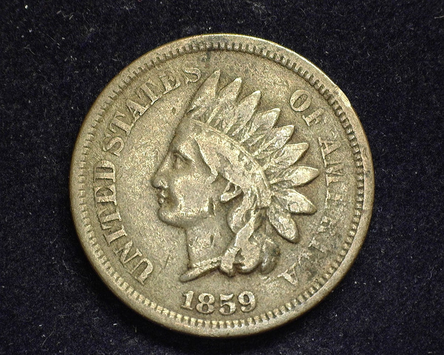 1859 Indian Head Penny/Cent VG - US Coin