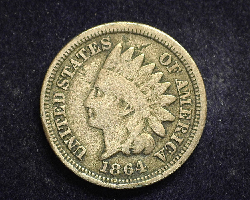 1864 Copper Nickel Indian Head Penny/Cent G - US Coin