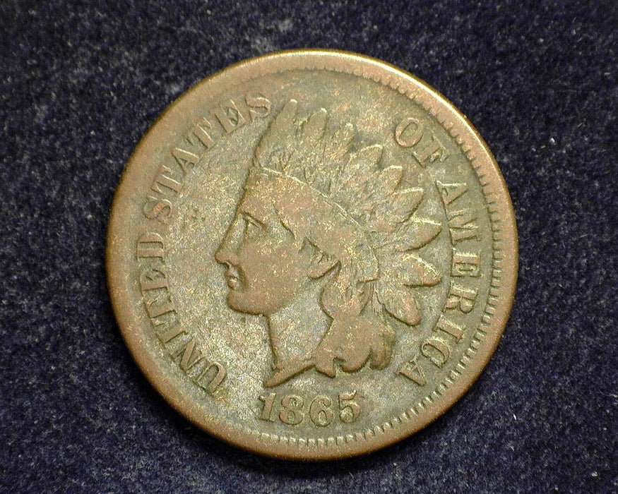 1865 Indian Head Penny/Cent VG - US Coin