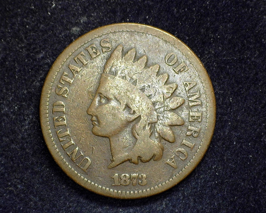 1873 Open 3 Indian Head Penny/Cent G - US Coin