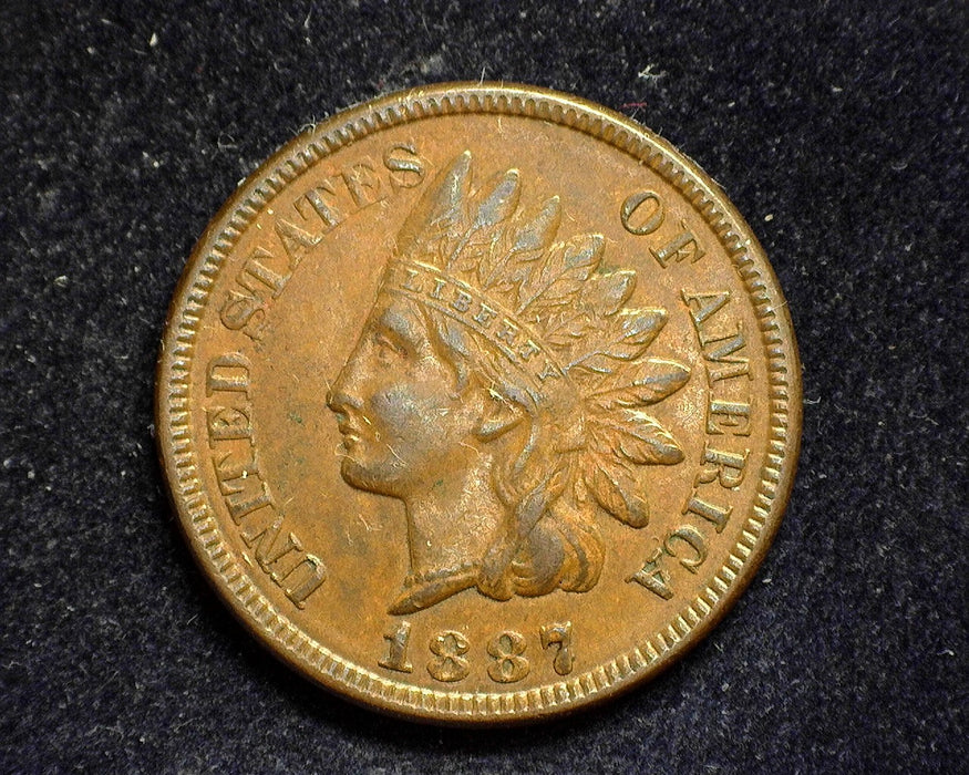 1887 Indian Head Penny/Cent XF - US Coin