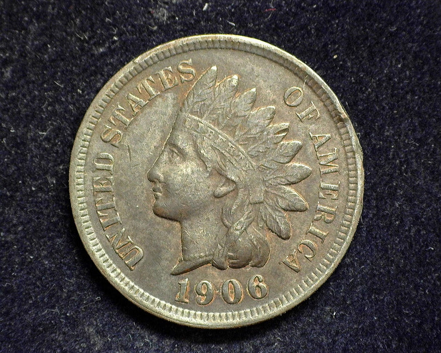 1906 Indian Head Penny/Cent XF - US Coin