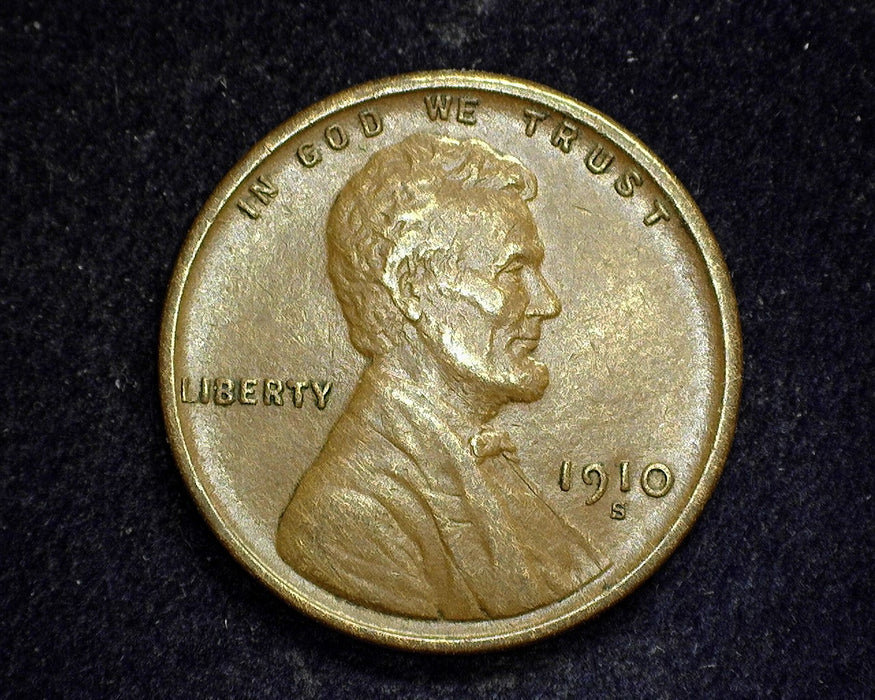 1910 S Lincoln Wheat Penny/Cent XF - US Coin