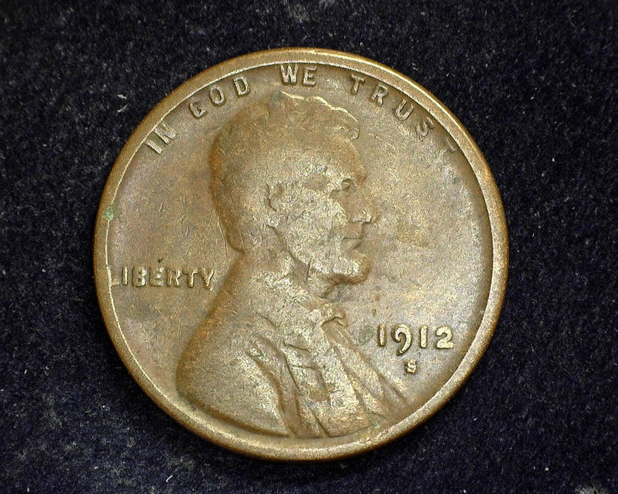 1912 S Lincoln Wheat Penny/Cent G - US Coin