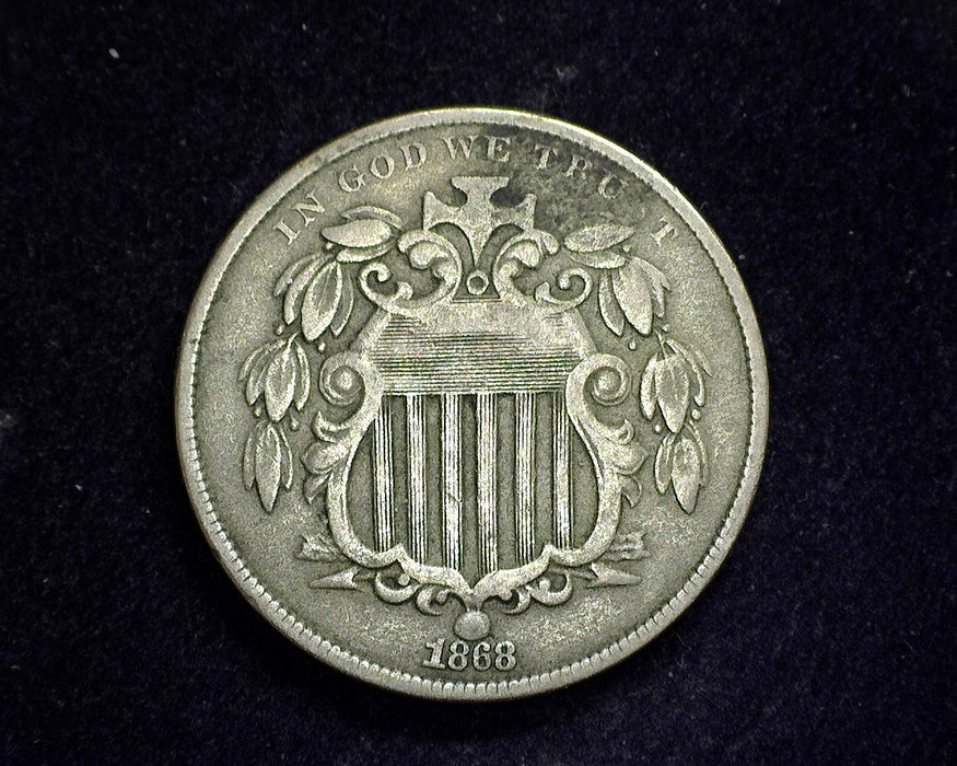 1868 Shield Nickel F - US Coin