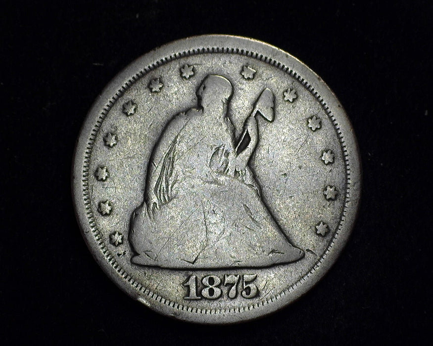 1875 S Liberty Seated Twenty Cents G - US Coin