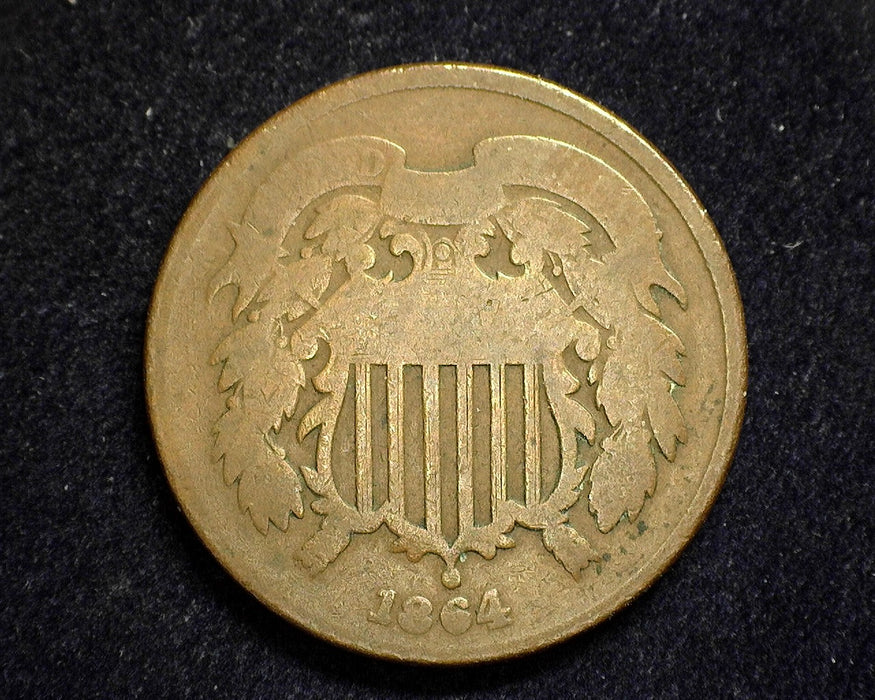 1864 Two Cent Piece G - US Coin