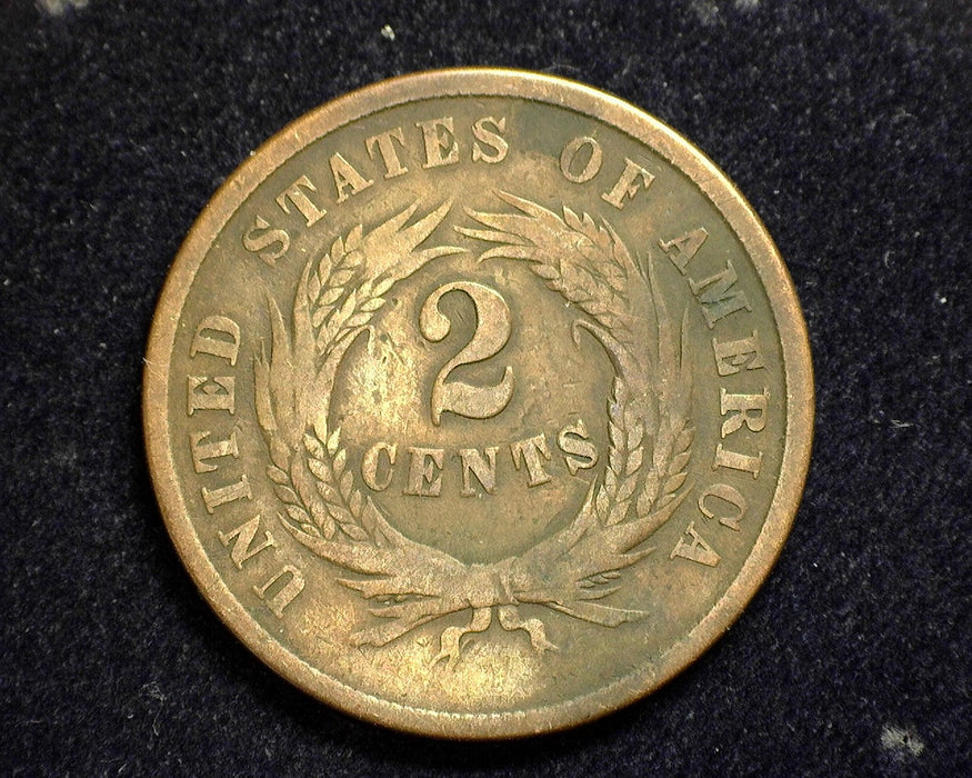 1864 Two Cent Piece G - US Coin