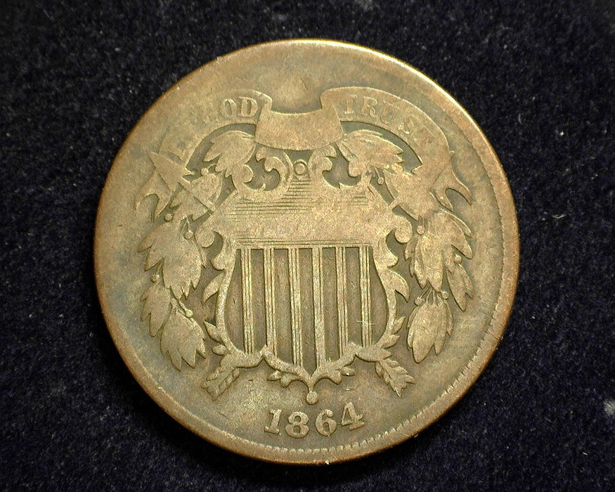 1864 Two Cent Piece G - US Coin