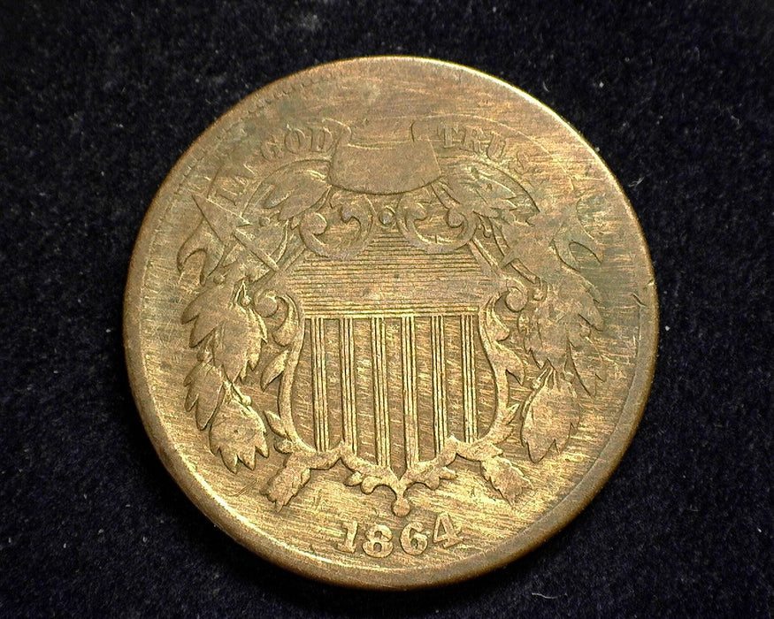 1864 Two Cent Piece G - US Coin