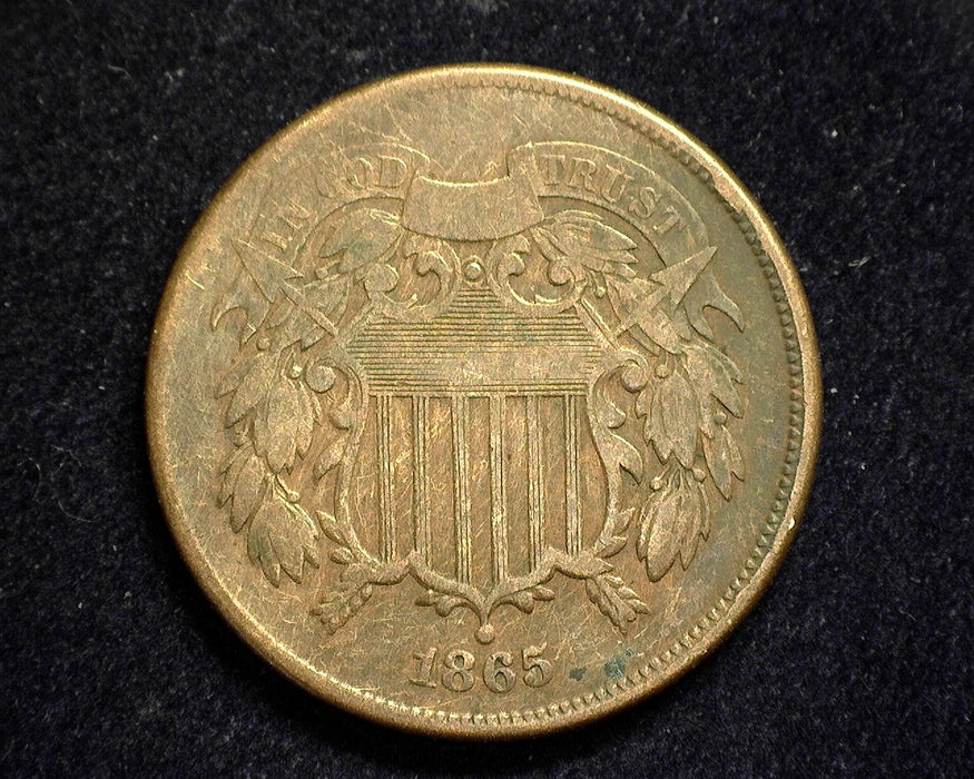 1865 Two Cent Piece G - US Coin