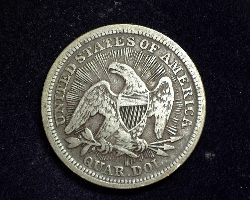 1853 Arrows Rays Liberty Seated Quarter VF - US Coin