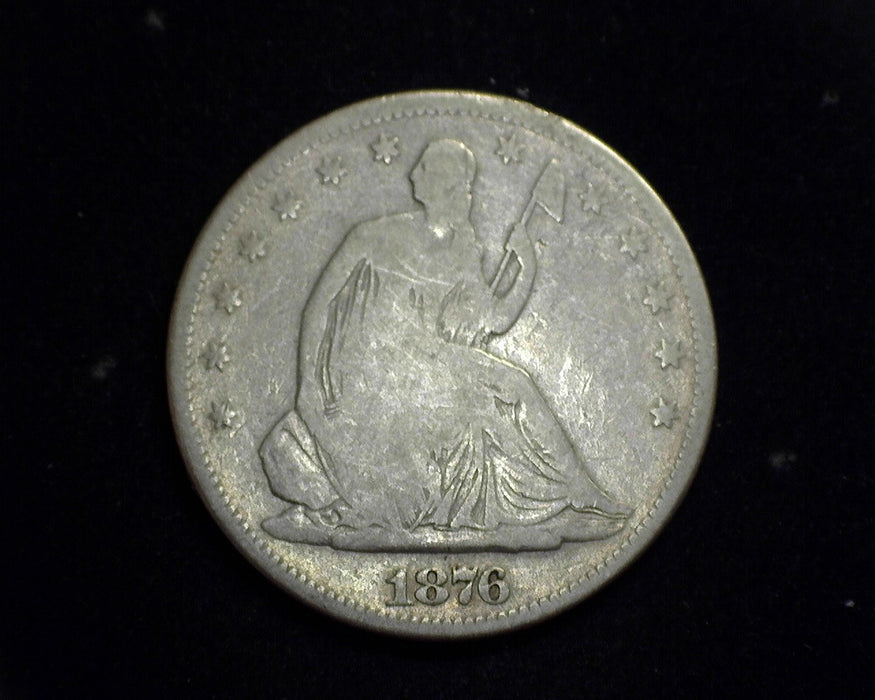 1876 S Liberty Seated Half Dollar G - US Coin