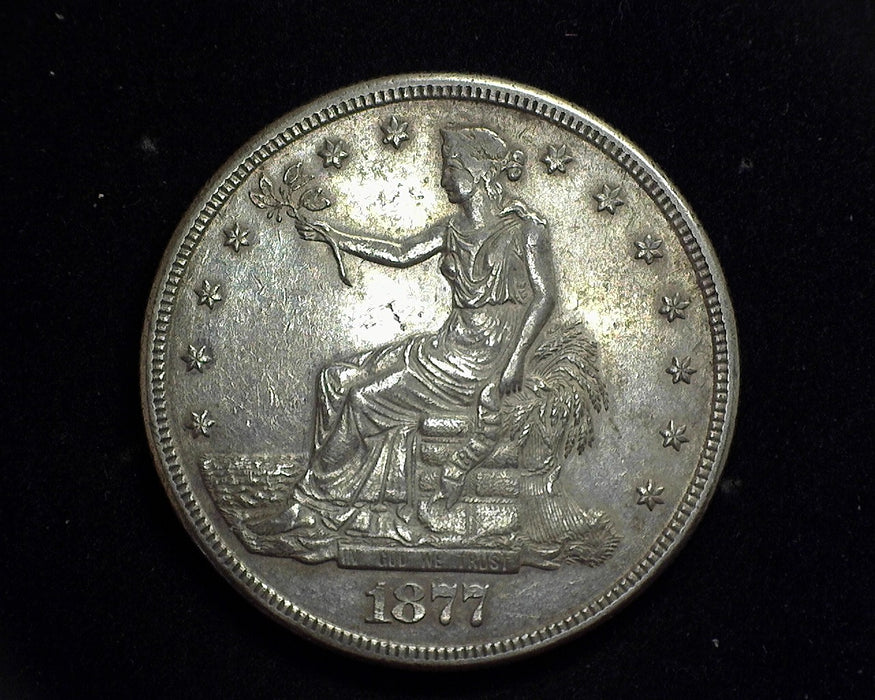 1877 S Trade Dollar XF/AU - US Coin