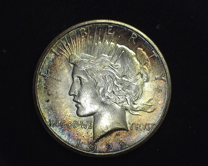 1922 S Peace Dollar BU Beautifully toned - US Coin