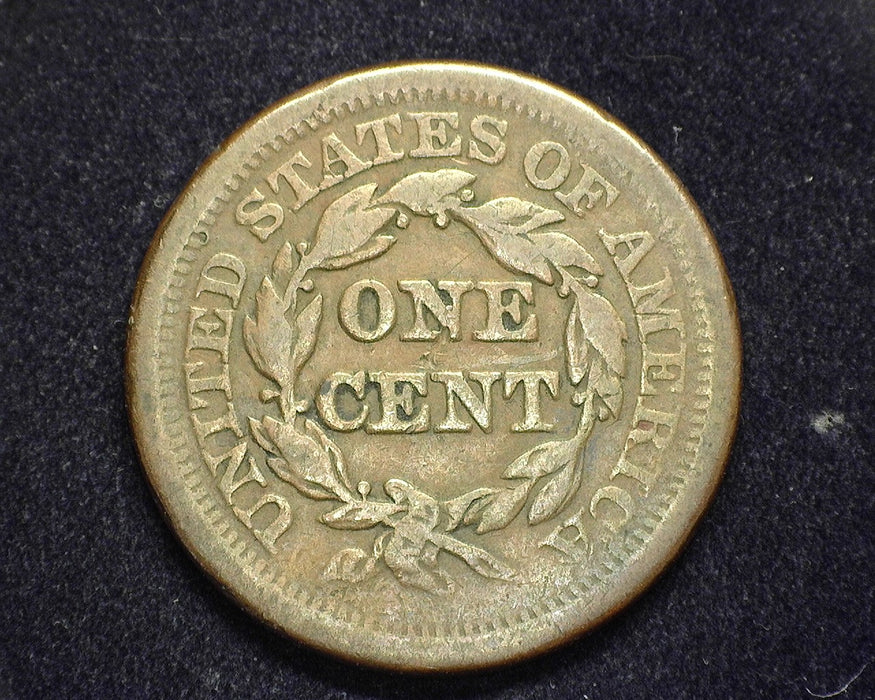 1851 Large Cent Matron Cent F - US Coin