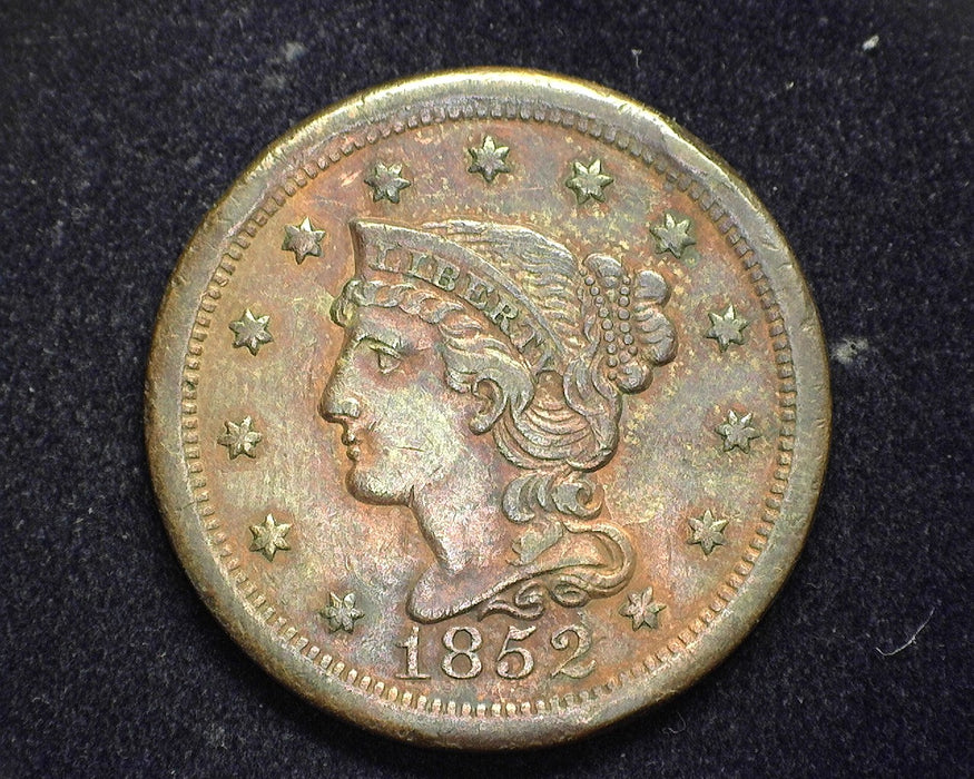 1852 Large Cent Matron Cent XF - US Coin