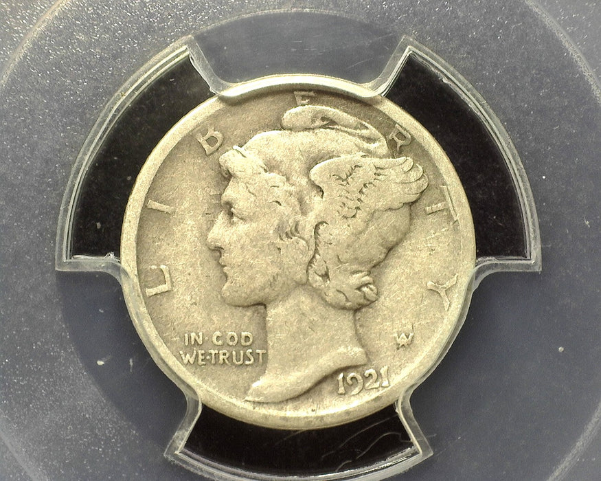 1921 D Mercury Dime PCGS VG10 - US Coin