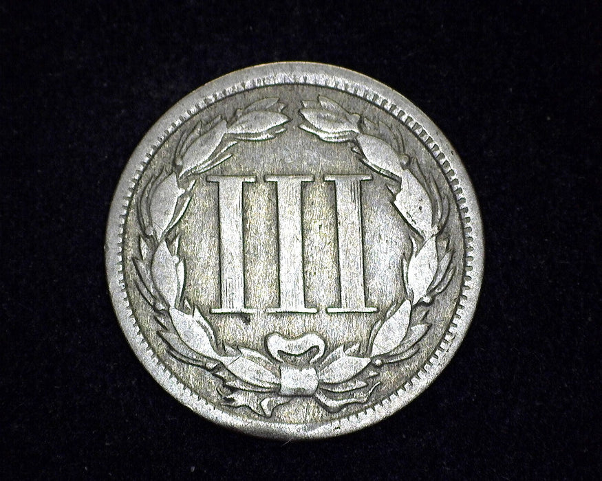 1865 Three Cent Nickel G - US Coin