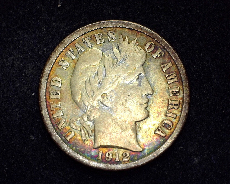 1912 D Barber Dime F - US Coin