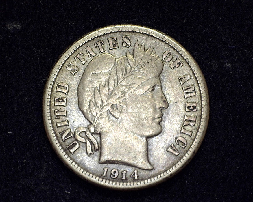 1914 Barber Dime VF - US Coin