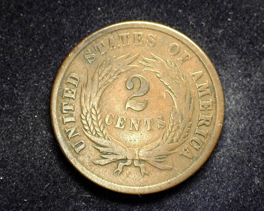 1864 Two Cent Piece VG - US Coin