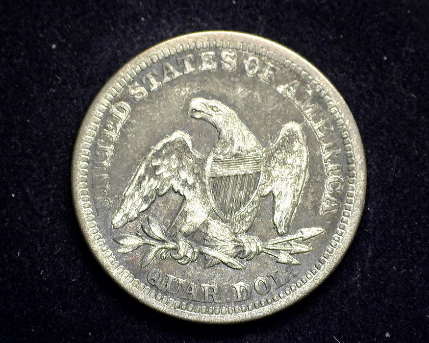 1858 Liberty Seated Quarter F - US Coin