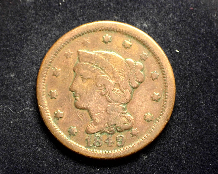 1849 Large Cent Classic Cent F - US Coin