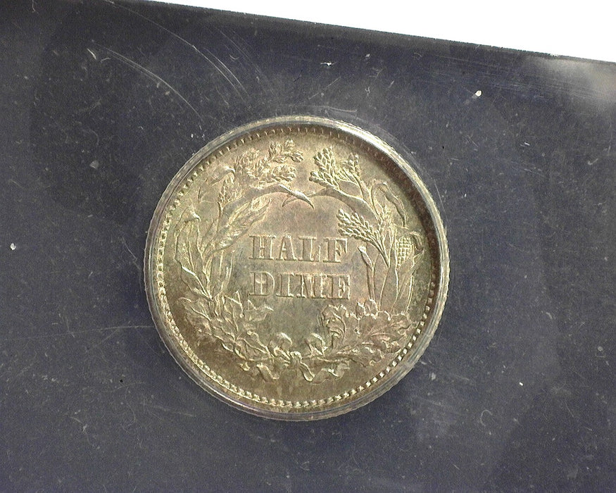 1861 Liberty Seated Half Dime ANACS AU 58 - US Coin