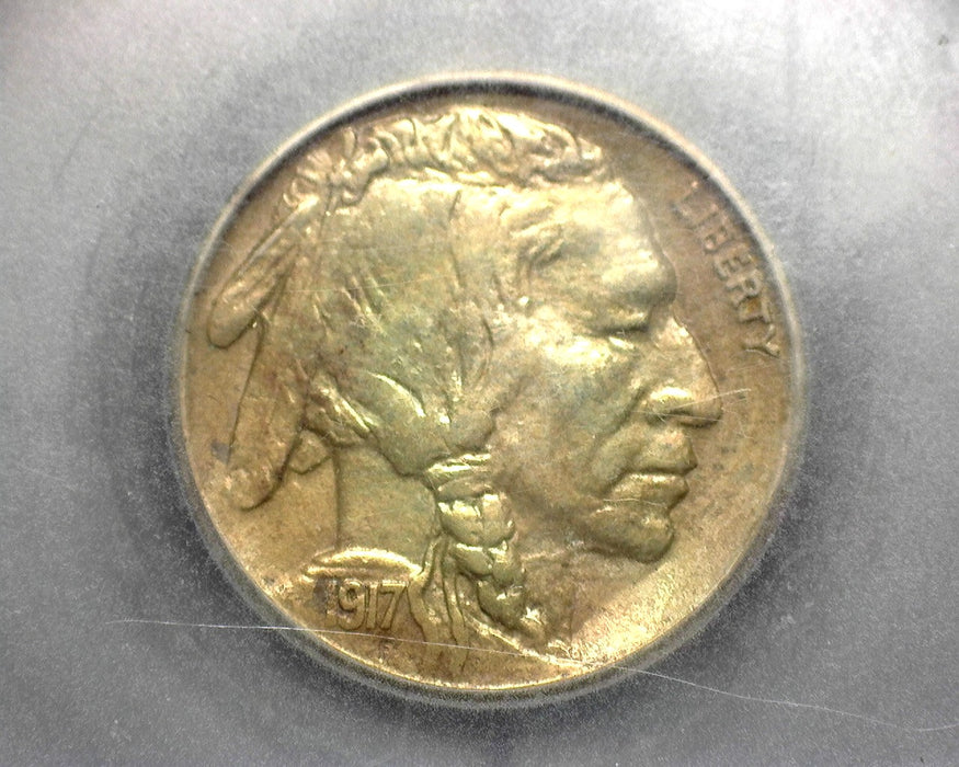 1917 S Buffalo Nickel SEGS AU 55 Reverse rim ding - US Coin