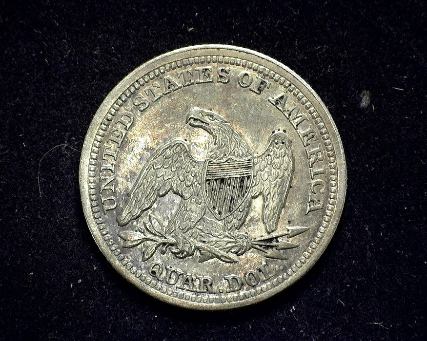 1858 Liberty Seated Quarter Xf/Au - US Coin