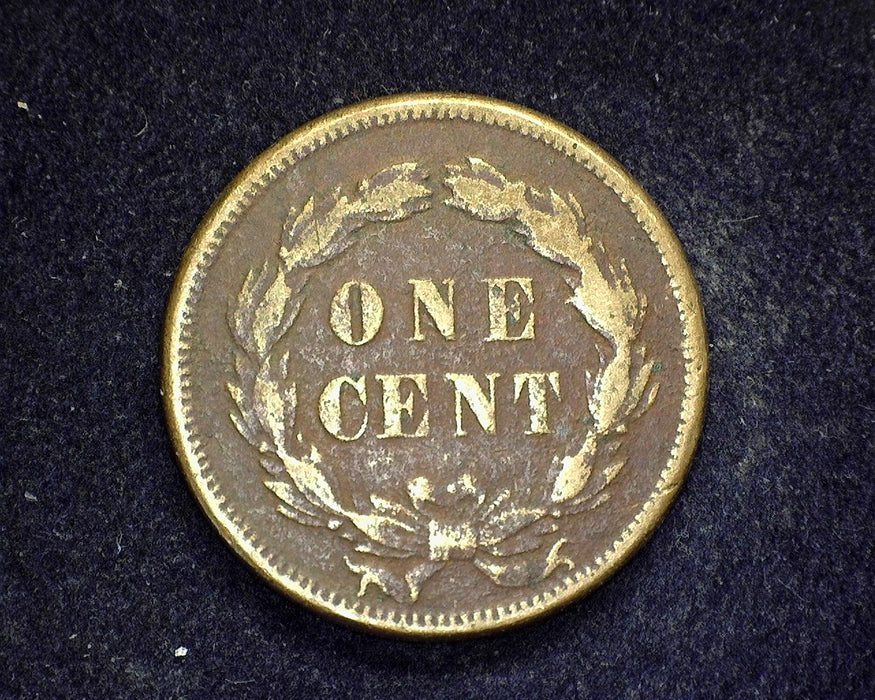 1859 Indian Head Penny/Cent F Pitting - US Coin