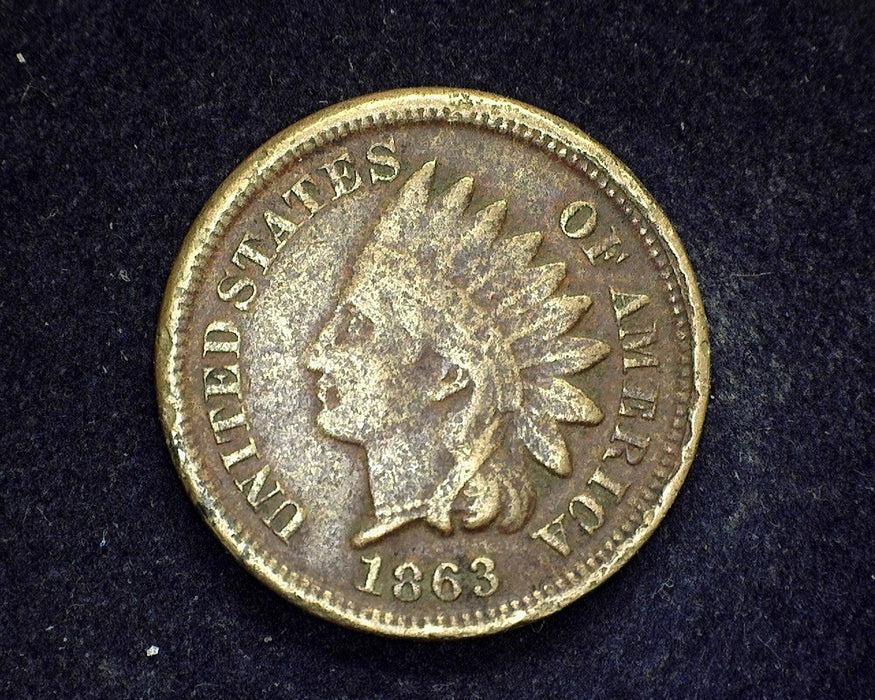 1863 Indian Head Penny/Cent F - US Coin