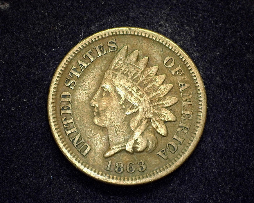 1863 Indian Head Penny/Cent F - US Coin