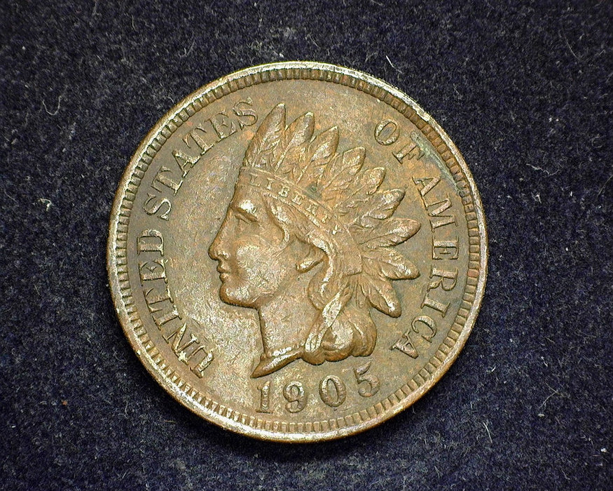 1905 Indian Head Penny/Cent XF - US Coin