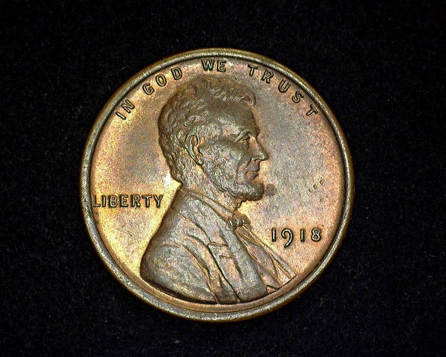 1918 Lincoln Wheat Penny/Cent UNC Red/Brown- US Coin