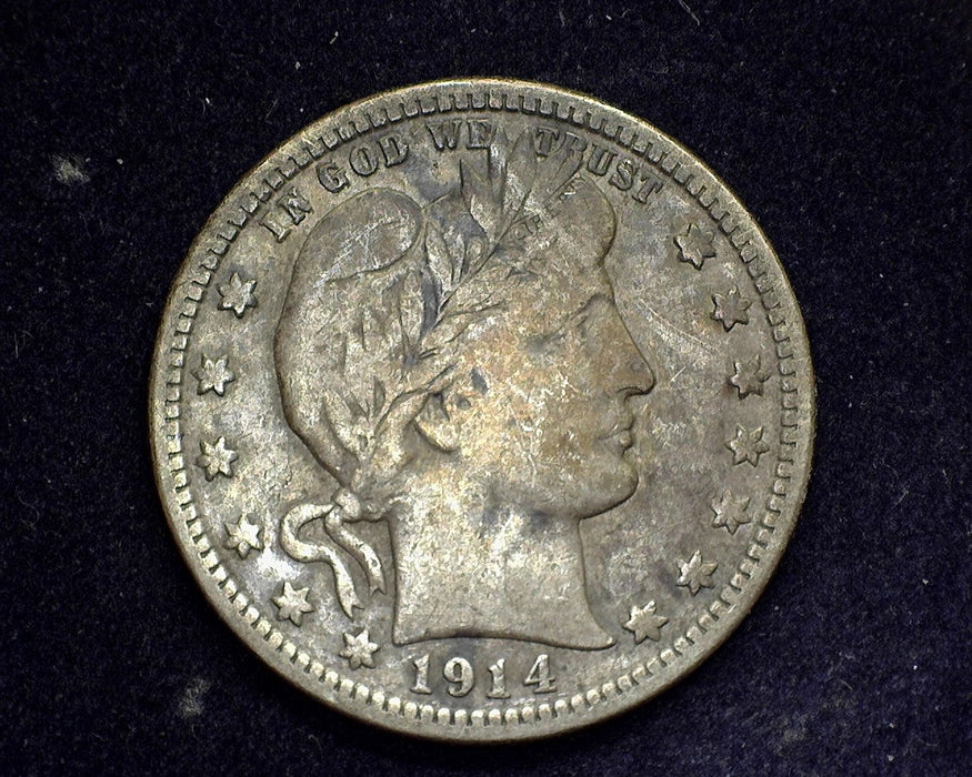 1914 Barber Quarter F/VF - US Coin