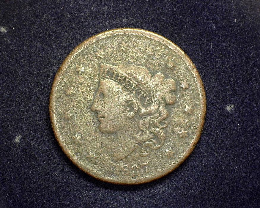 1837 Large Cent Matron Filler 38 - US Coin