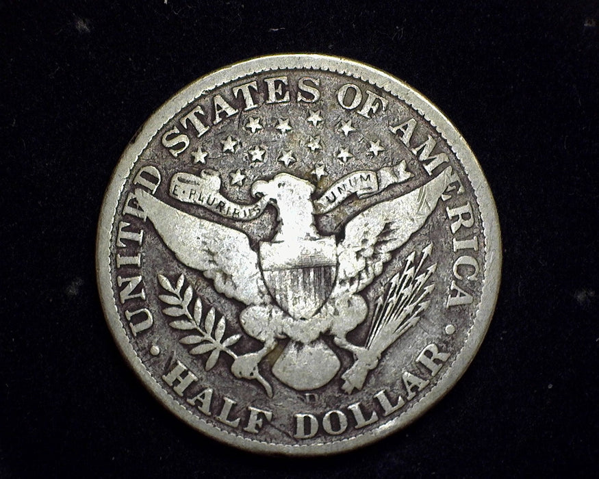 1908 D Barber Half Dollar VG - US Coin