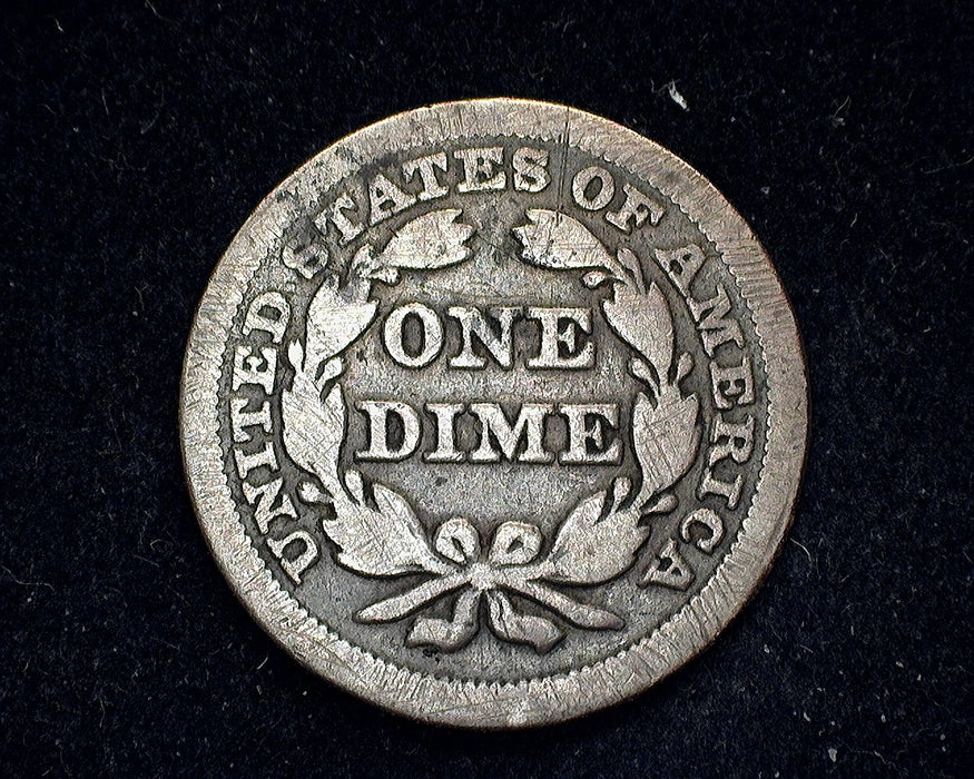 1857 Liberty Seated Dime G Abrasions - US Coin